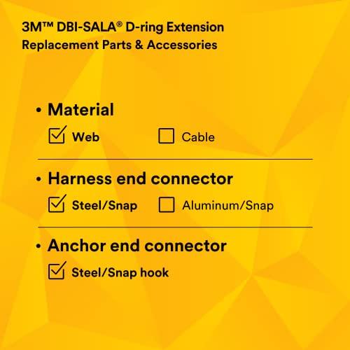 3M 3M DBI-SALA 18" Polyester Web D-Ring Extender