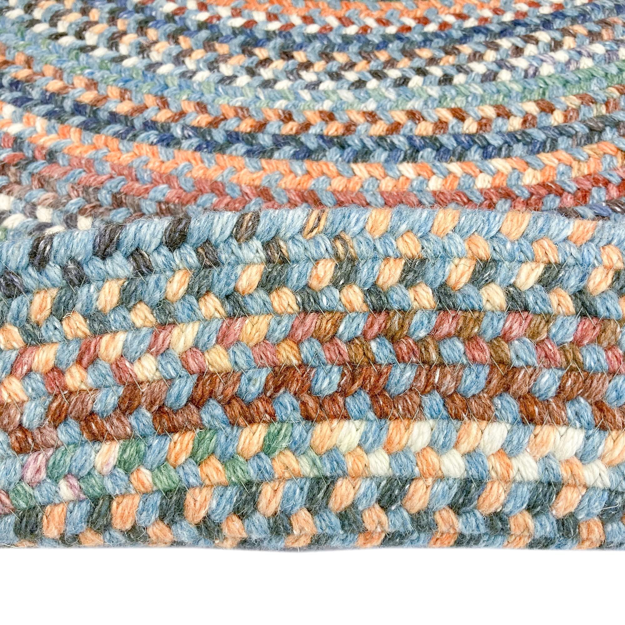 Capel Capel American Heritage Legacy Blue 2'0"X8'0" Oval Braided Rug