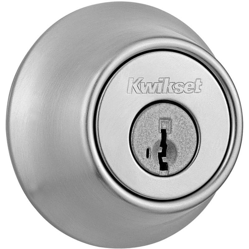 Kwikset Kwikset SmartKey Security Satin Chrome Metal Double Cylinder Deadbolt