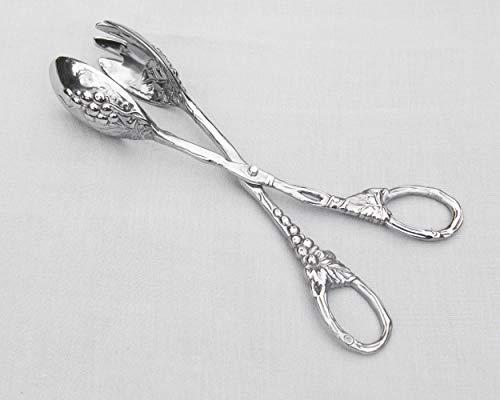 Arthur Court Arthur Court Designs Grape Pattern Heavy Duty Aluminum Serving Tongs, Polished Salad Servers, Buffet Party Catering Serving, Durable Salad Servers for Kitchen for Salad/Ice/Bread 10.5 inch Long
