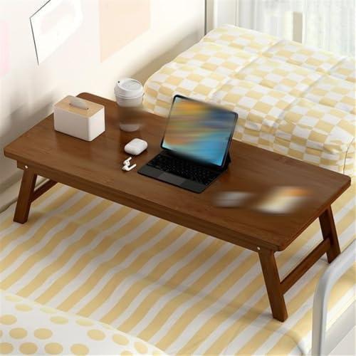 Hveqohls Hveqohls Large Size Coffee Table, Side Table with Foldable Design, Laptop Desk Suitable for Bedroom, Living Room, Office and Bay Window(Yellow,26.4 * 13.5 * 10.6in)