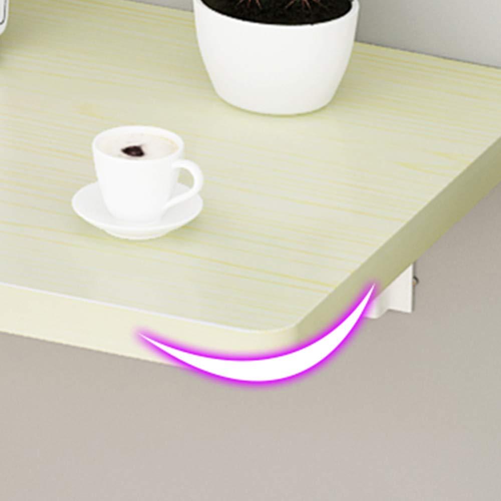 Folding Table Solid Wood Folding Dining Table, Small Apartment, Foldable Multifunctional Table, Household Invisible Dining Table, Small Dining Table, Square Table, Wall-Mounted Table, White Black Light Walnut col