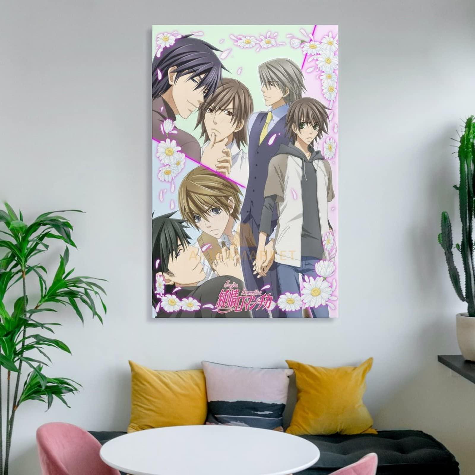XIANNA XIANNA Junjou Romantica Anime Poster (4) Canvas Art Poster And Wall Art Picture Print Modern Family Bedroom Decor Posters 24x36inch(60x90cm)