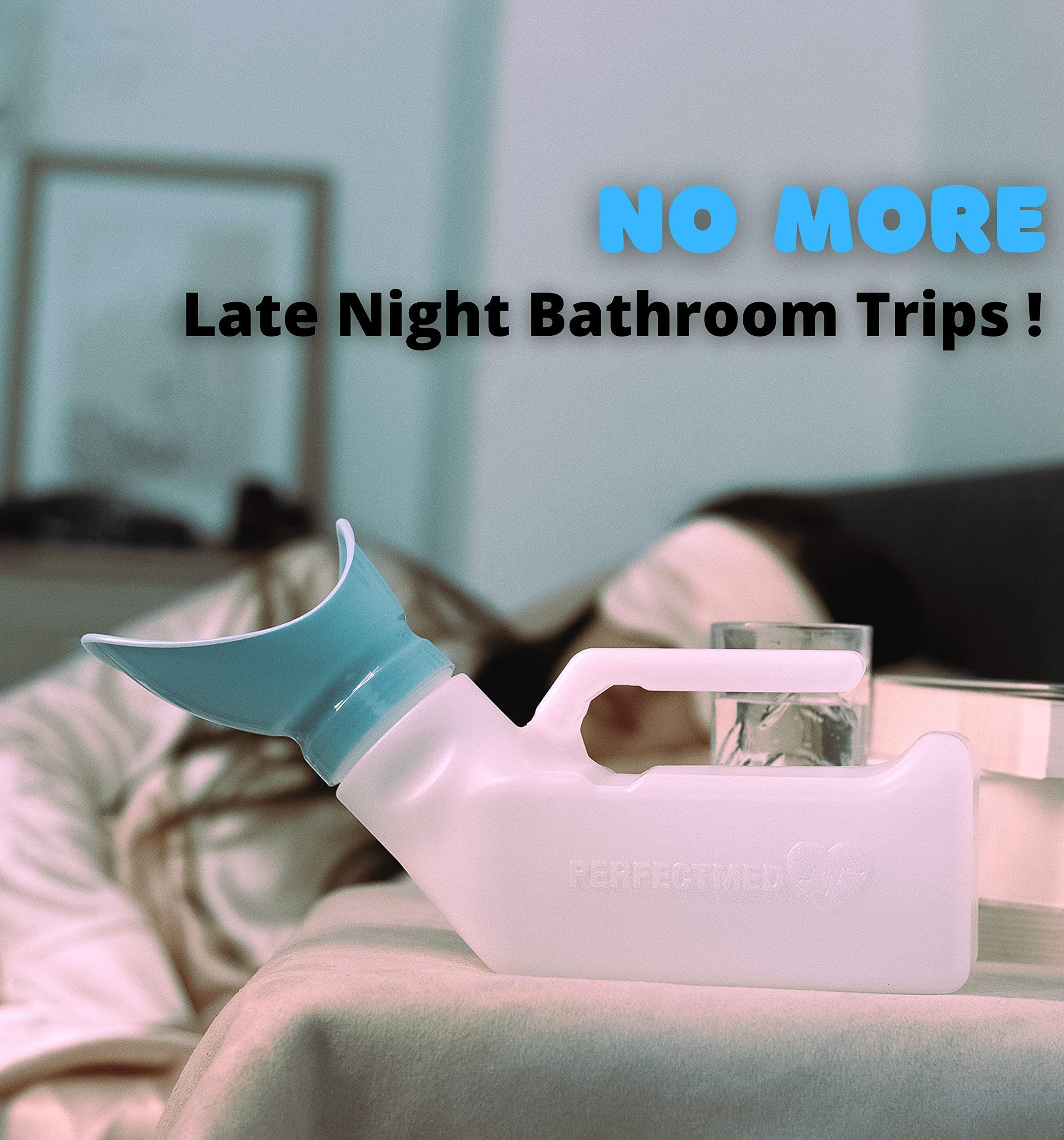 Innovative Designworks Female Urinal Spill Proof 32 oz (1 Pack) - Urinal for Women - Pee Funnel - Women Bed Pan - Portable Urinals for Women - Sturdy Female Urination Device for Car Travel, Road Trip Essentials