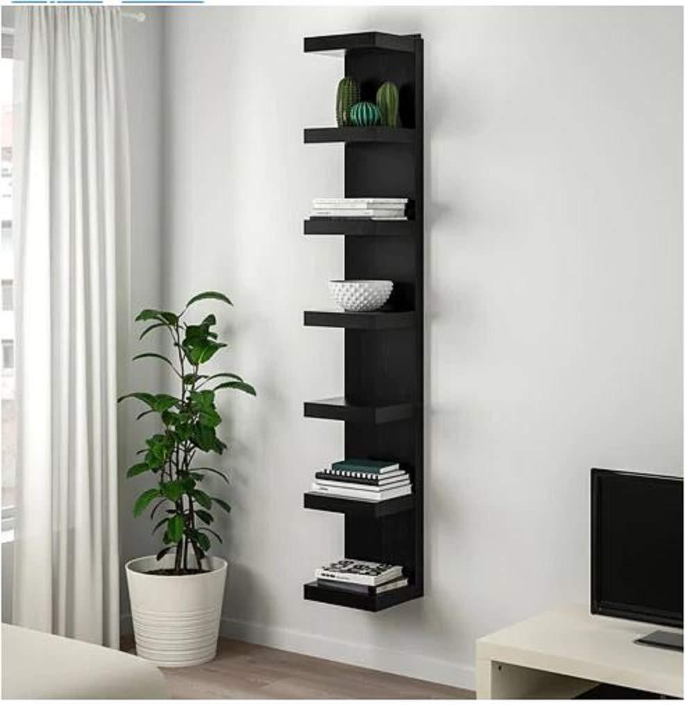 LACK LACK IKEA Shelving Unit: Black/Brown [75" x 12" x 4"]