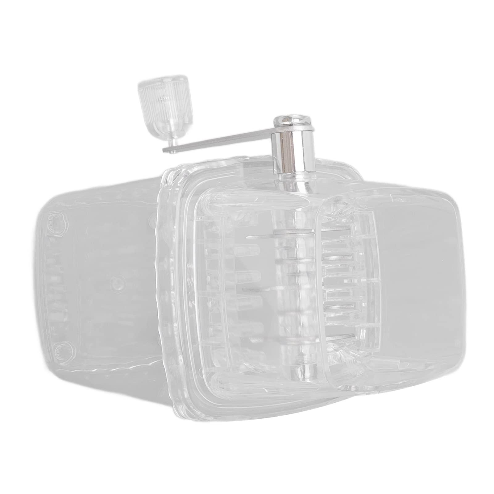flexman FLEXMAN Manual Ice Crusher, Portable Shaver Hand Crank Speed Shaved Ice Snow Cone Machine for Snow Cones, Slush, Margaritas, Fun Drinks (Transparent)