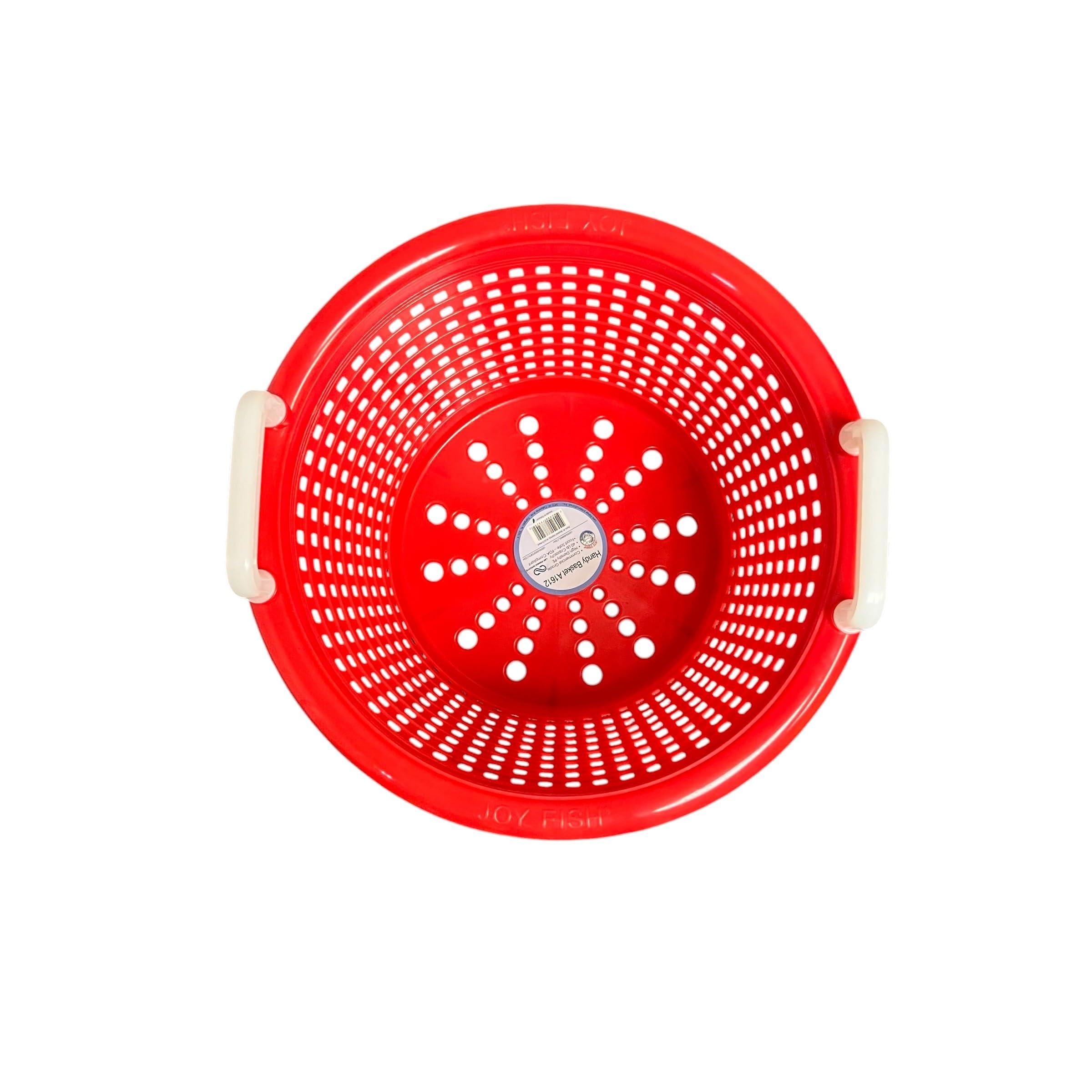 LEE FISHER SPORTS FISH BASKET- Handy RED Basket for Fishing, Laundry, All Purpose Basket-heavy duty, hold up 40 lbs, can take hot and cold condition, used by commercial fishermen for decades.