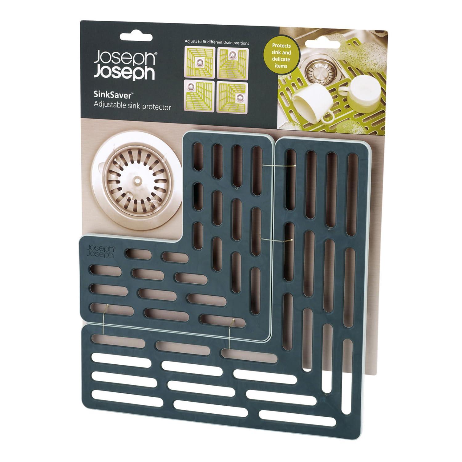Joseph Joseph Joseph Joseph SinkSaver Adjustable Sink Protector Mat, Non-Slip, Gray