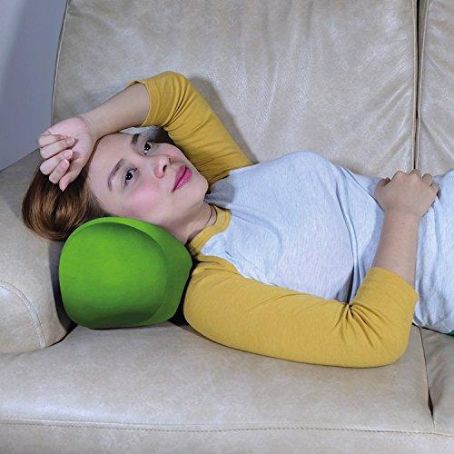 Cushie Pillows Cushie Pillows 7 inches x 12 inches Microbead Bolster Squishy/Flexible/Extremely Comfortable Roll Pillow - Lime