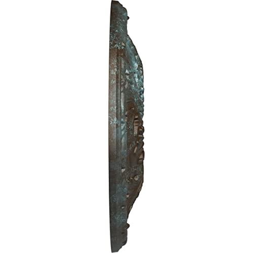 Ekena Millwork Ekena Millwork CM16GABBS Granada Ceiling Medallion, 15 3/4\"OD x 5/8\"P (Fits Canopies up to 4 1/4\"), Hand-Painted Bronze Blue Patina