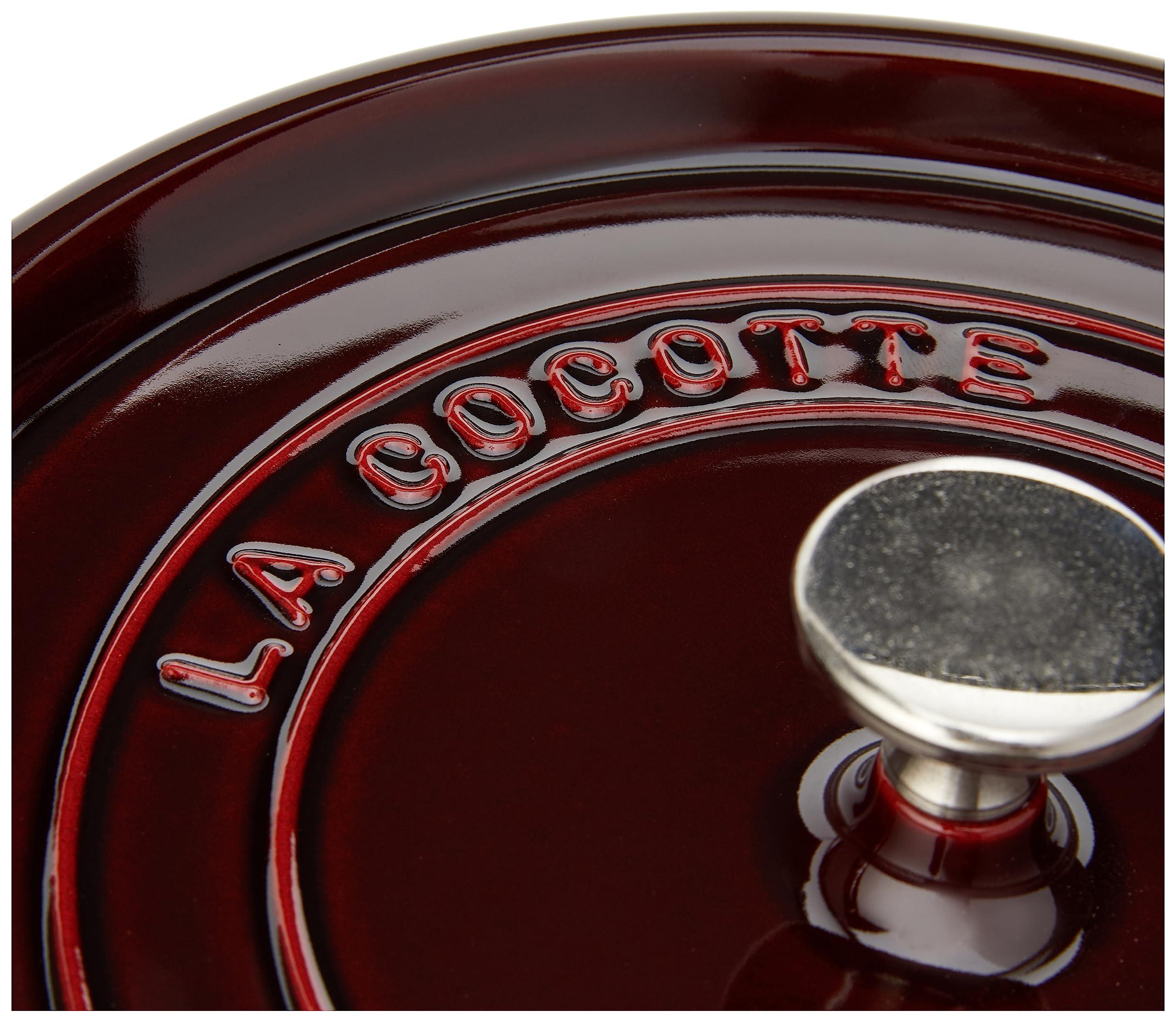 STAUB STAUB Cast Iron Roaster/Cocotte, Round, 26 cm, 5 L, Grenadine