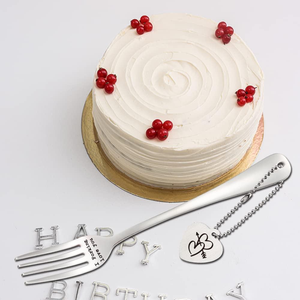 FOUGSTA Anniversary Fork Gift for Him, Her, Men, Valentine\'s Day Fork for Him, Husband, Funny Fork Gifts for Men, Husband, Boyfriend,Cute Fork Gifts for Women,Men, Fork Gifts Funny [FOOFORK3]