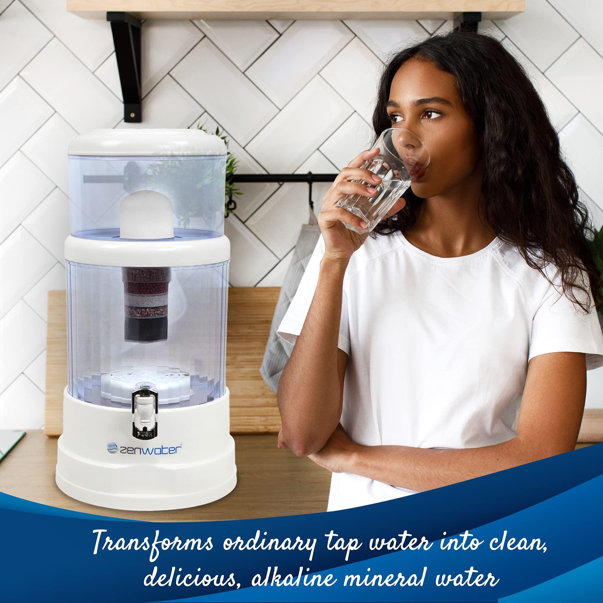 ZENWATER Zen Water Systems Countertop Filtration and Purification System, 6-Gallon
