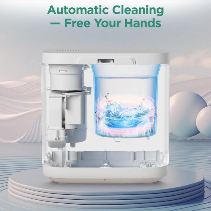 Fylecen 4L Electric Composter for Kitchen, Smart Compost Bin Outdoor/Indoor, Odorless/Auto-cleaning/ 3 Modes/Intelligent LED Display, Turn Food Waste to Fertilizer for Garden, Food Waste Compost Machine