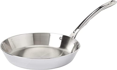 Viking Culinary Viking Culinary Contemporary 3-Ply Stainless Steel Nonctick Fry Pan, 10 Inch, Ergonomic Stay-Cool Handle, Dishwasher, Oven Safe, Works on All Cooktops including Induction