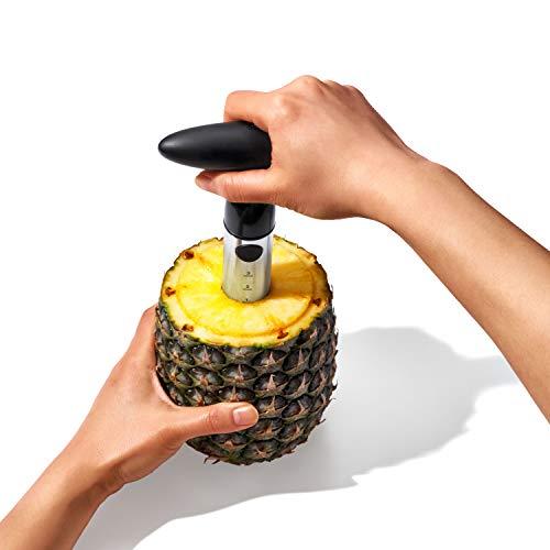 OXO OXO Good Grips Stainless Steel Pineapple Corer & Slicer,Silver/Black