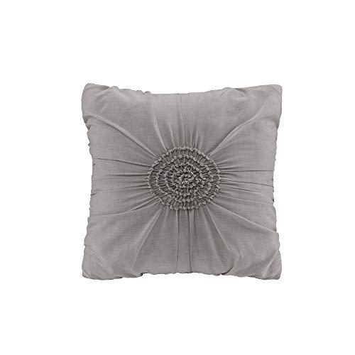 Madison Park Madison Park Daybed Cover Set-Trendy Design All Season Luxury Bedding with Bedskirt, Matching Shams, Decorative Pillow, Medallion Tufted Dark Grey 75\"x39\" 6 Piece
