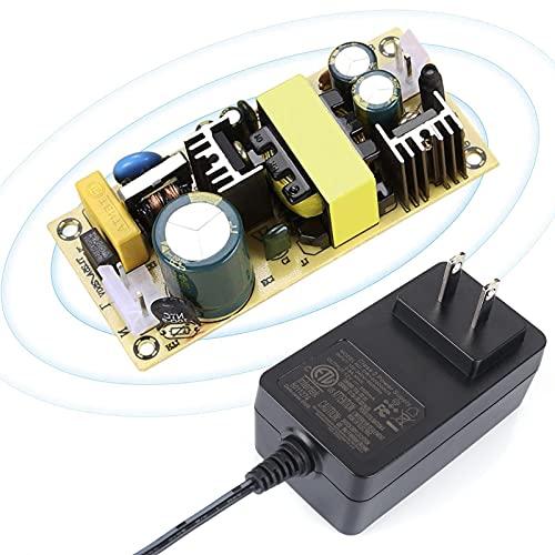 ALED LIGHT ALED LIGHT 12 Volt 2 Amp LED Strip Light Power Adapter, AC to DC, 2.1mm X 5.5mm Plug, Regulated 12V 2A Power Supply Wall Plug for LED Strip Light