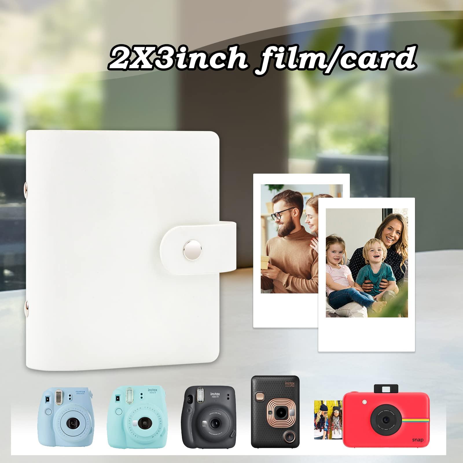Ruibytree 52 Pockets Mini Photo Album for Fujifilm Instax Mini Instant Film, Polaroid Snap, Z2300, SocialMatic Instant Cameras & Zip Instant Printer (White, 1Pack)