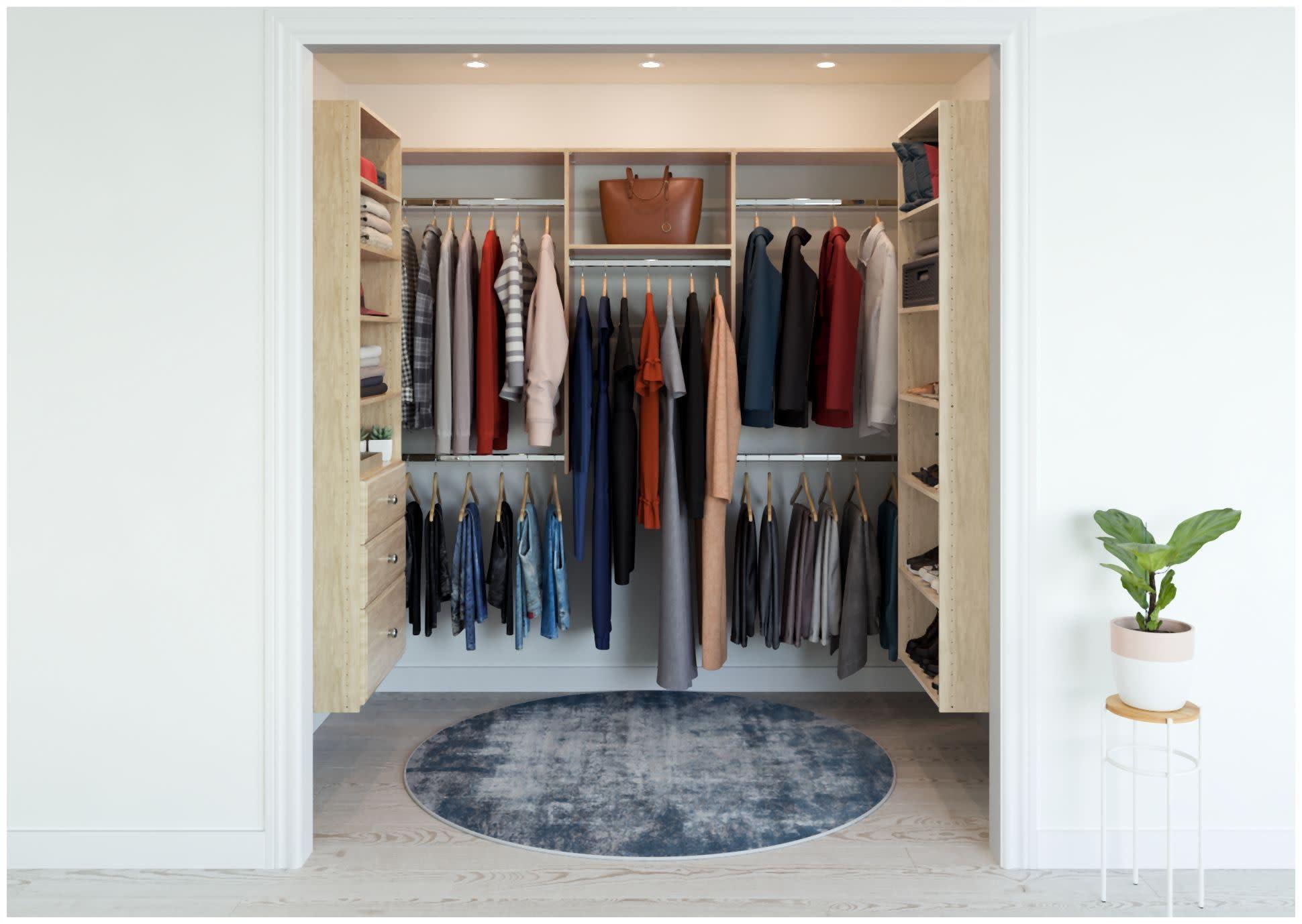 Easy Track 8-foot x 4-foot U-Shape Walk-In Closet