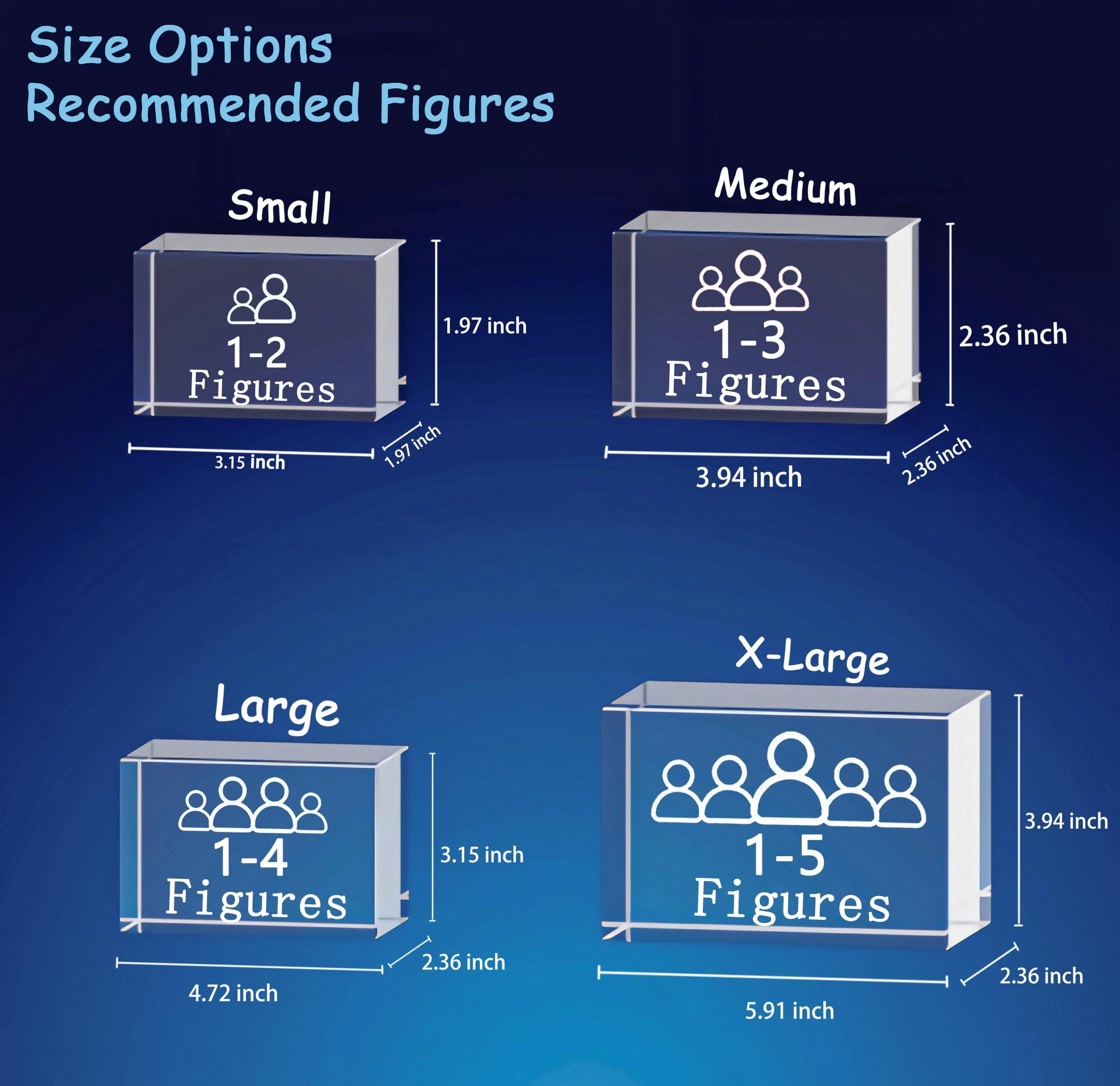 KEEPASSION Custom 3D Photo Crystal, Personalized 3D Engraved Crystal Photo, Laser Photo Etched Engraved Inside Crystal with Picture Photograph, 3D Glass Picture Cube Gift Idea, 3D Photo Engraved Crystal