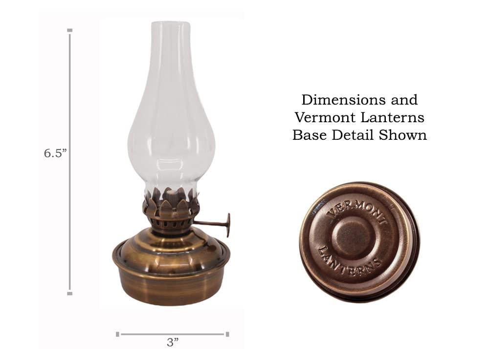 Vermont Lanterns Vermont Lanterns Brass Mini Small Oil Lamp 6.5" (Antique Brass)