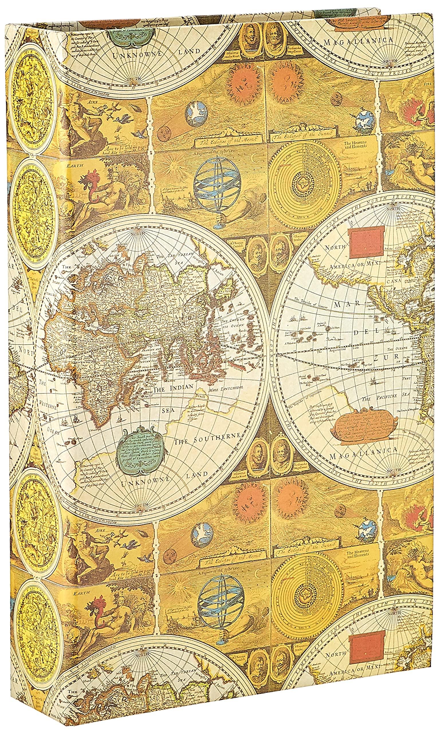 Pioneer Photo Albums 3-Ring Photo Album 504 Pockets Hold 4x6 Photos, Ancient World Map Design