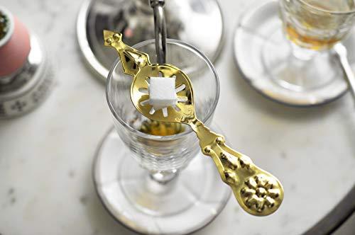 Bonnecaze Absinthe & Home La Fleur Gold-Plated Absinthe plus 10 Sugar Cubes (5 packets) by Bonnecaze Absinthe & Home