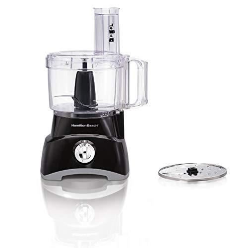 Hamilton Beach Hamilton Beach Food Processor & Vegetable Chopper for Slicing, Shredding, Mincing, and Puree, 8 Cup, Black