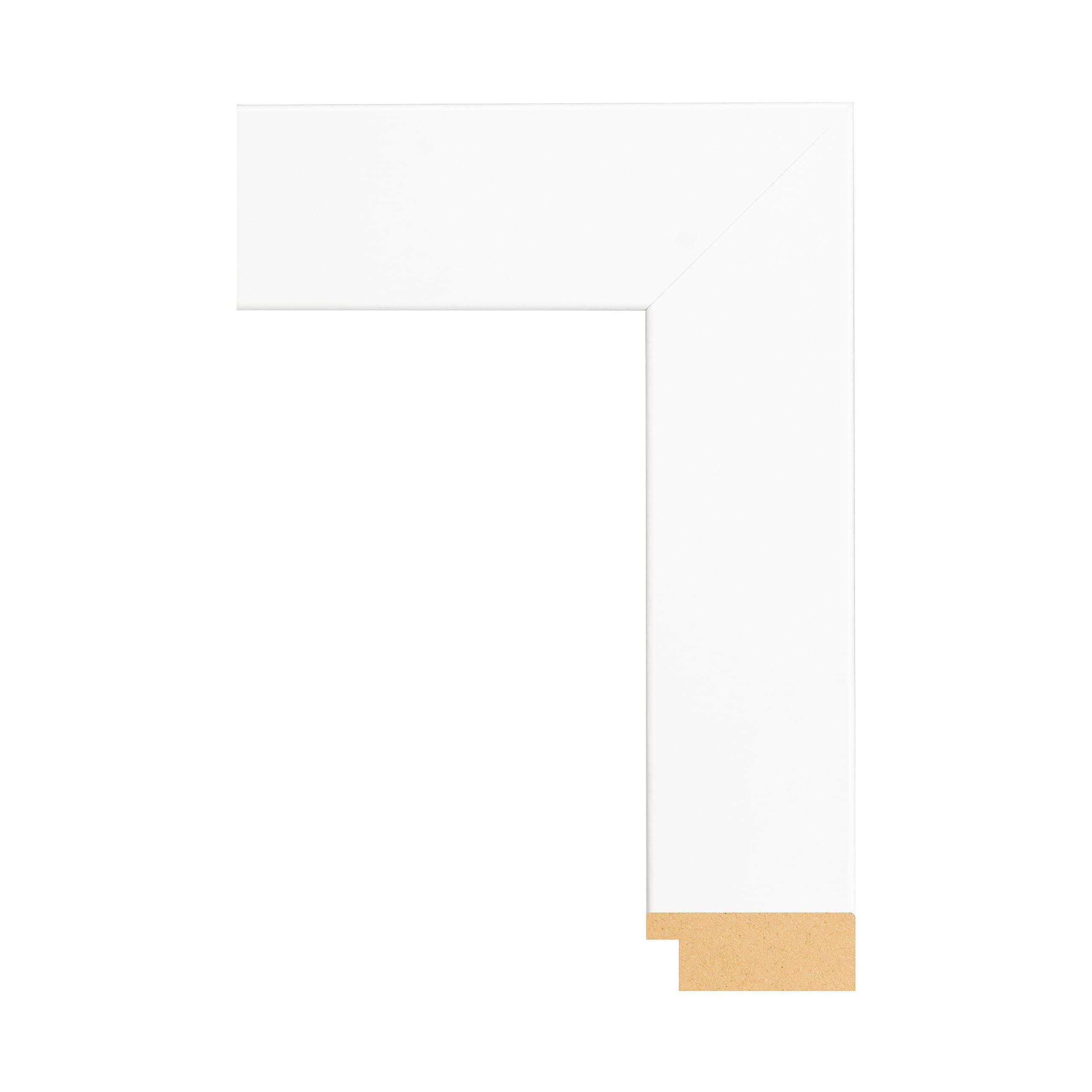 wallsthatspeak wallsthatspeak 14x20 White Picture Frame for Posters Puzzles or Artwork, 2-Inch Wide Border Moulding Photo Frames