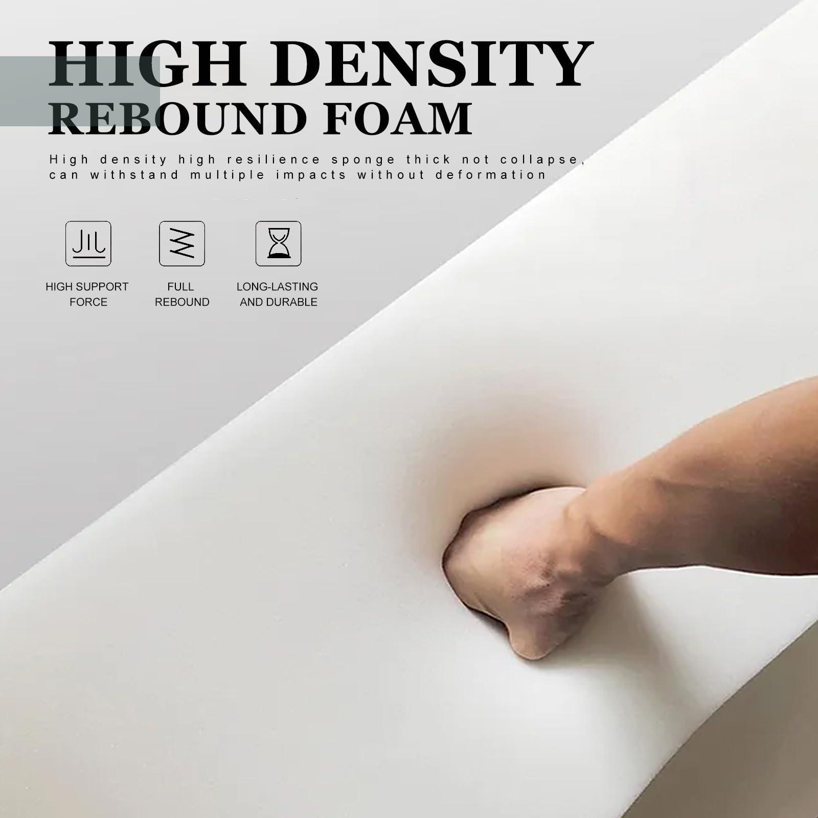 WUIOYNF Bed Gap Filler, Mattress Extender for Full/Twin/Queen/Cal King/King Bed, Headboard Pillow Between Headboard and Mattress or Wall, High-Density Sponge with Removable Cover(Light Purple76*4*8in)