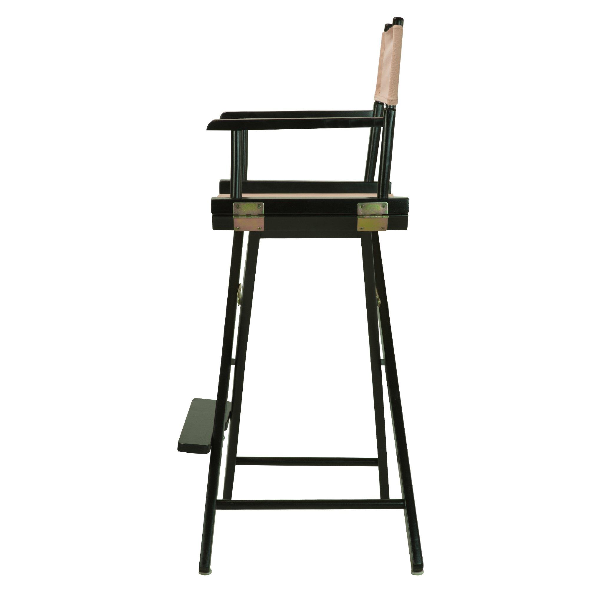 Casual Home Casual Home 30" Director's Chair Black Frame-with Tan Canvas, Bar Height