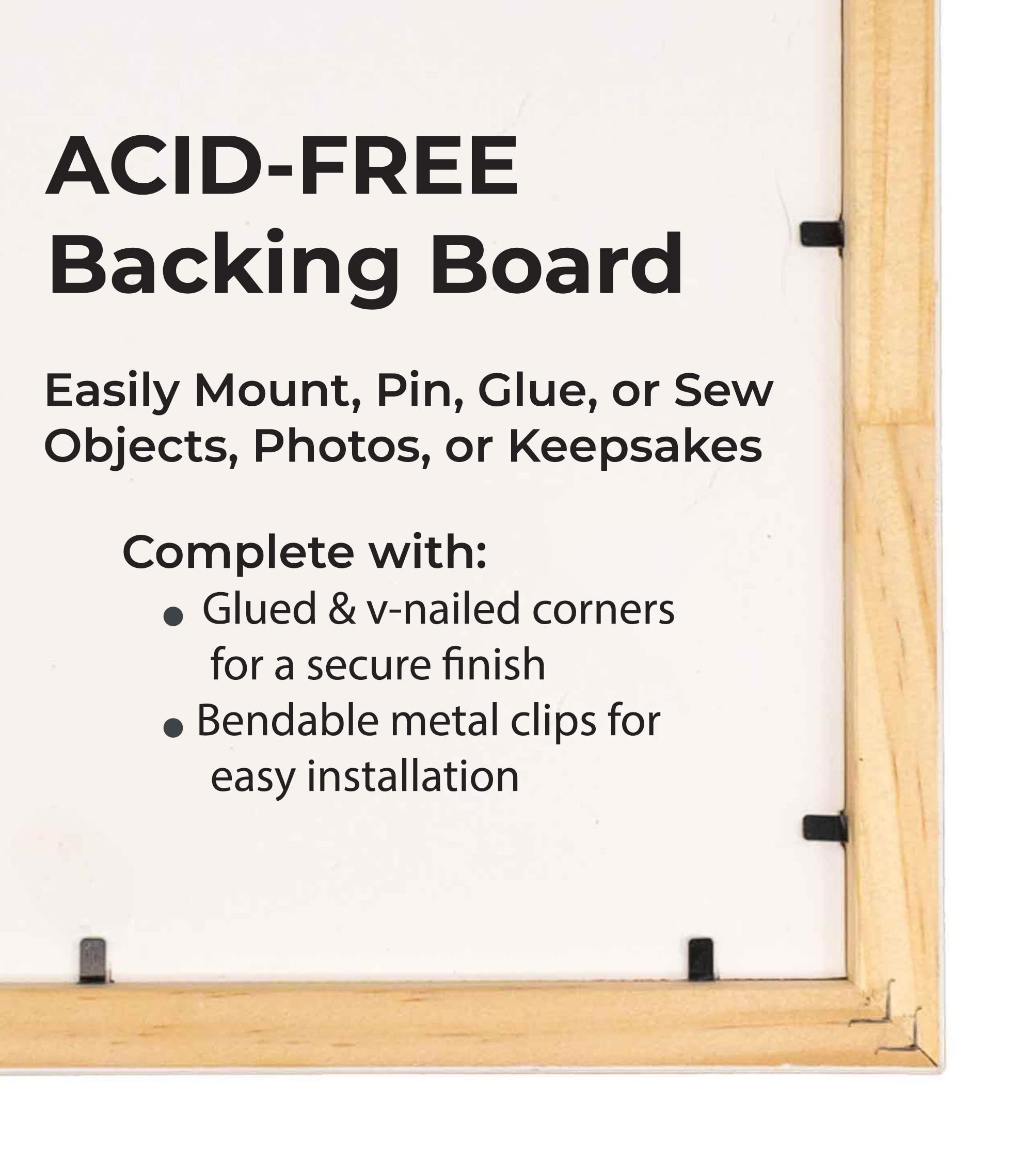 CountryArtHouse Black 24x30 Large Shadow Box Display Wooden Frame with Blue Acid-Free Backing UV Acrylic & Hanging Hardware - with 3/4" Usable Depth - Great Jersey Frame Display Case Shadowbox