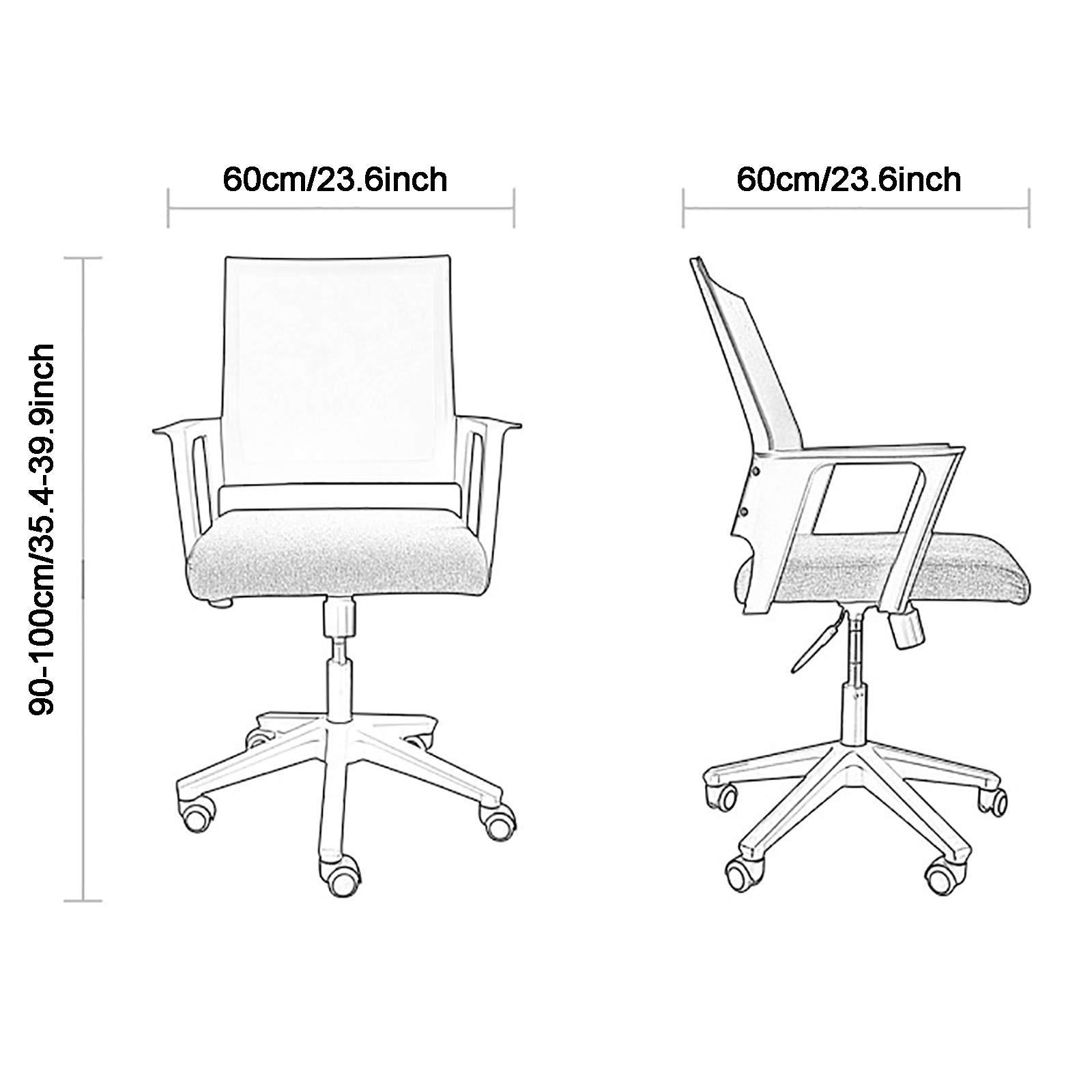 MCLAYF Office Chair Gaming Chair Computer Chair Ergonomic Computer Chair Height Adjustable Adults Desk Chair,Mesh Game Chair,Comfortable Upholstered Executive Swivel Chair for Gaming or Home O