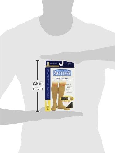 BSN Medical Activa 20-30 mmHg Men\'s Firm Support Dress Socks, Tan, Small