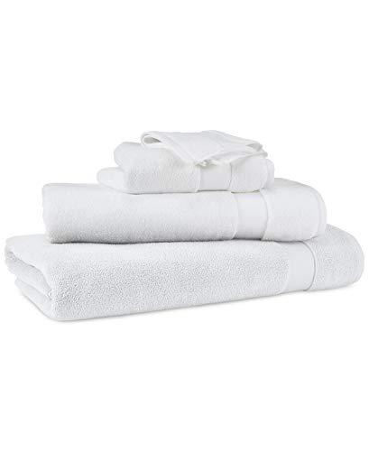 Lauren by Ralph Lauren Lauren Ralph Lauren Wescott Towel 6 Piece Set Bundle Sailcloth White - 2 Bath Towels, 2 Hand Towels, 2 Washcloths