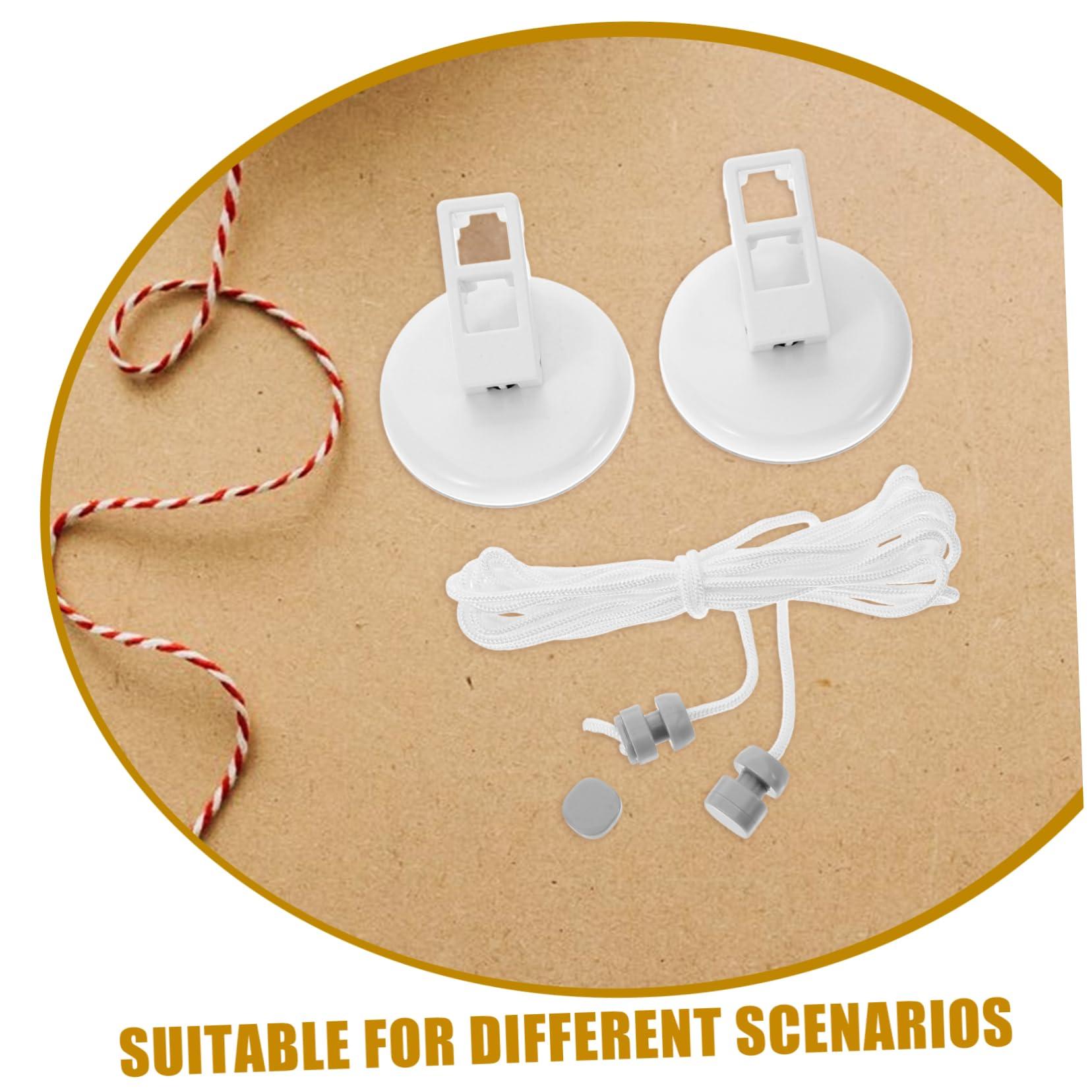 Levemolo Levemolo Outdoor Clothesline Suction Cups Suction Cup Clothespin Shower Clothesline Suction Cup Clothesline Clothes Line Ropes Rubber Suction Cup Clothes Line Nylon Braided Rope White