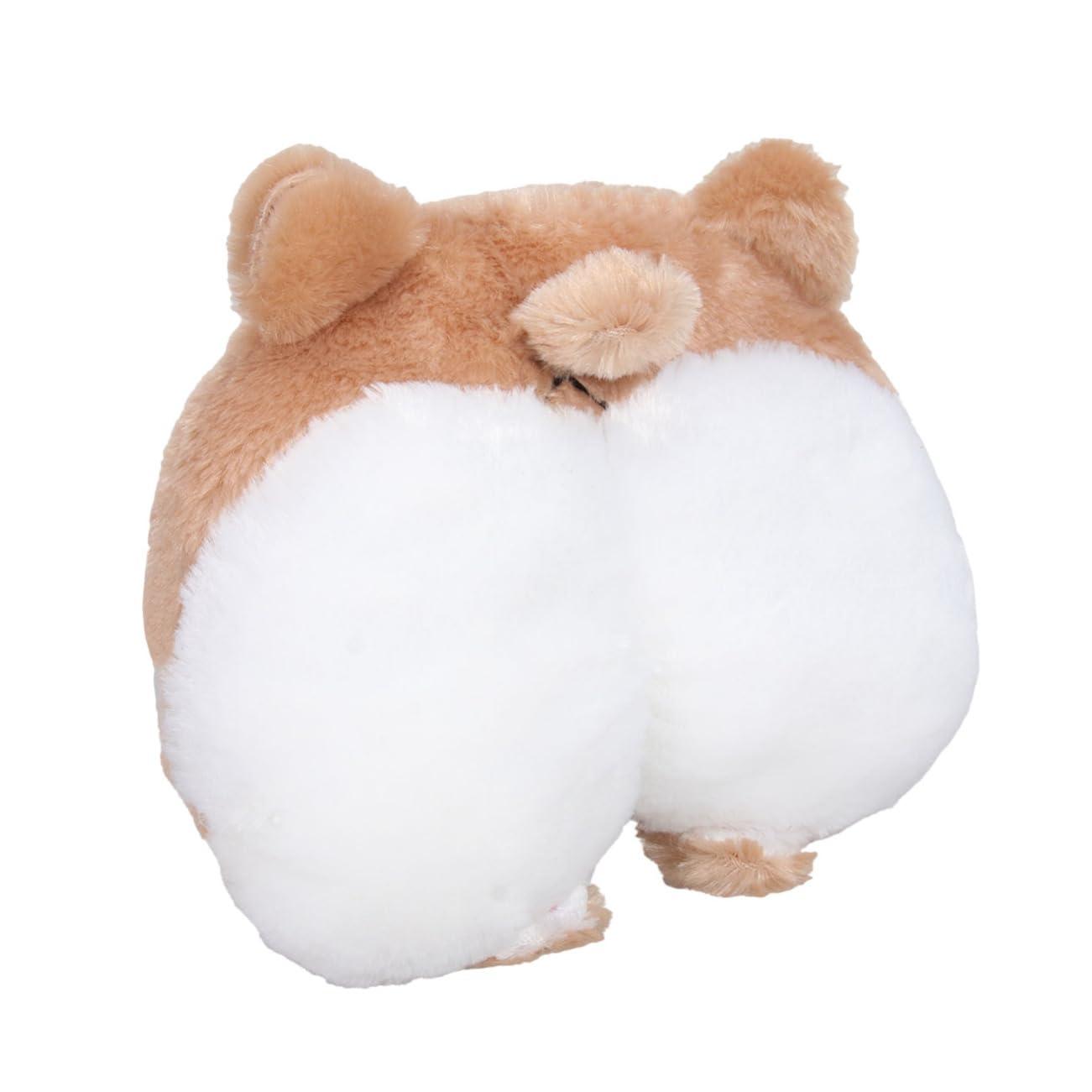 TOYANDONA TOYANDONA Car Headrest Pillow Plush Decorative Pillow Auto Seat Cushion Brown 21x22cm Comfortable Travel Pillow