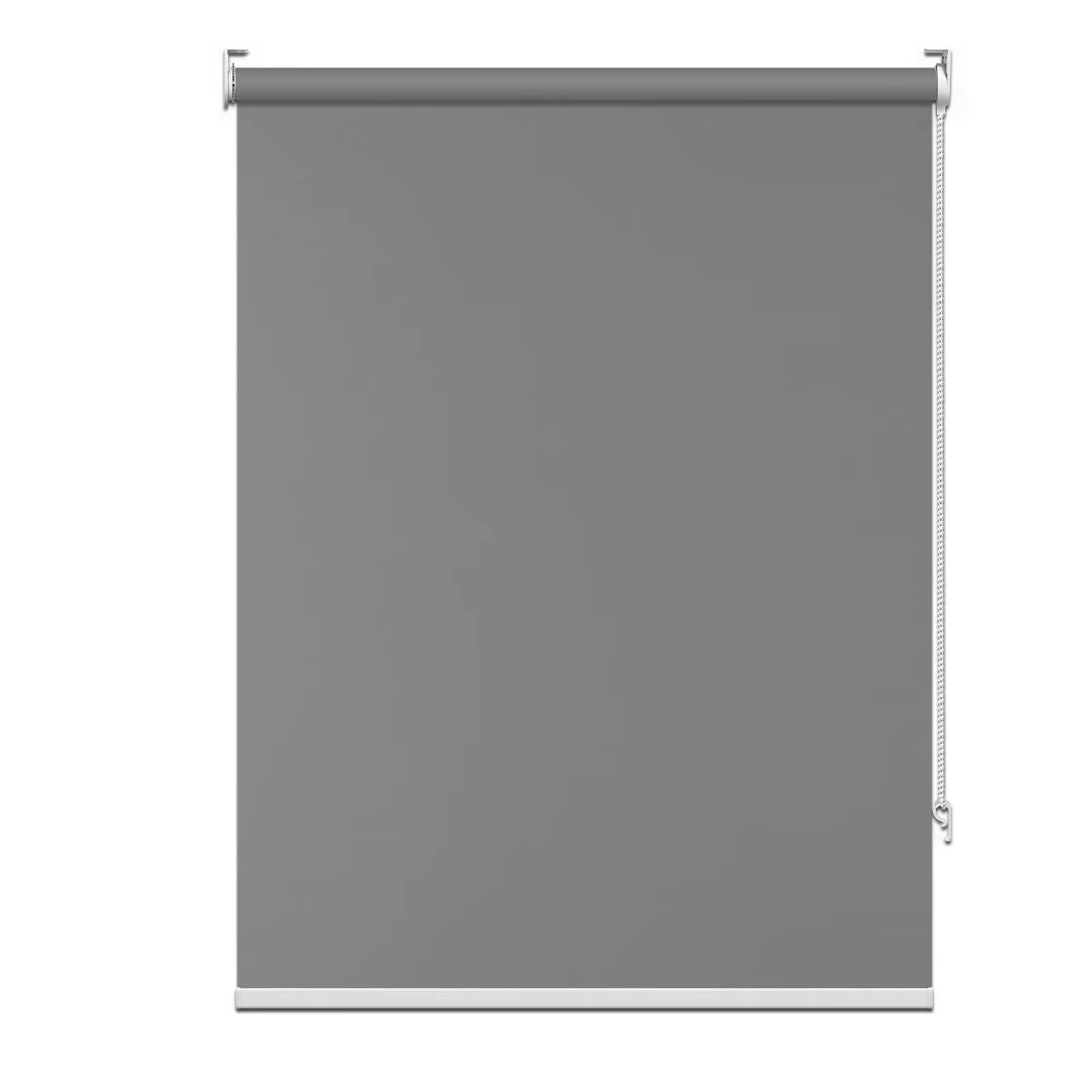 fhsblinds FHSBLINDS Blackout Roller Window Shades Blinds for Windows-Custom Waterproof Room Darkening Window Blinds & Shades for Home Kitchen Bedroom Office (Grey 100% Blackout, 44" W x 64" H)