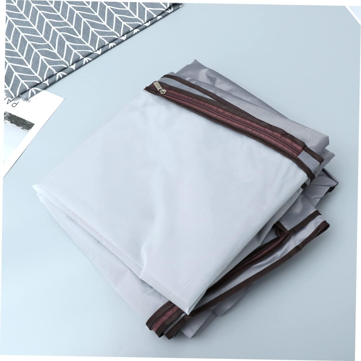 Amosfun Amosfun Cover Clothes Rack Clothes Hanger Cover Wardrobe Cover Hanging Garment Bag Gray/medium Size