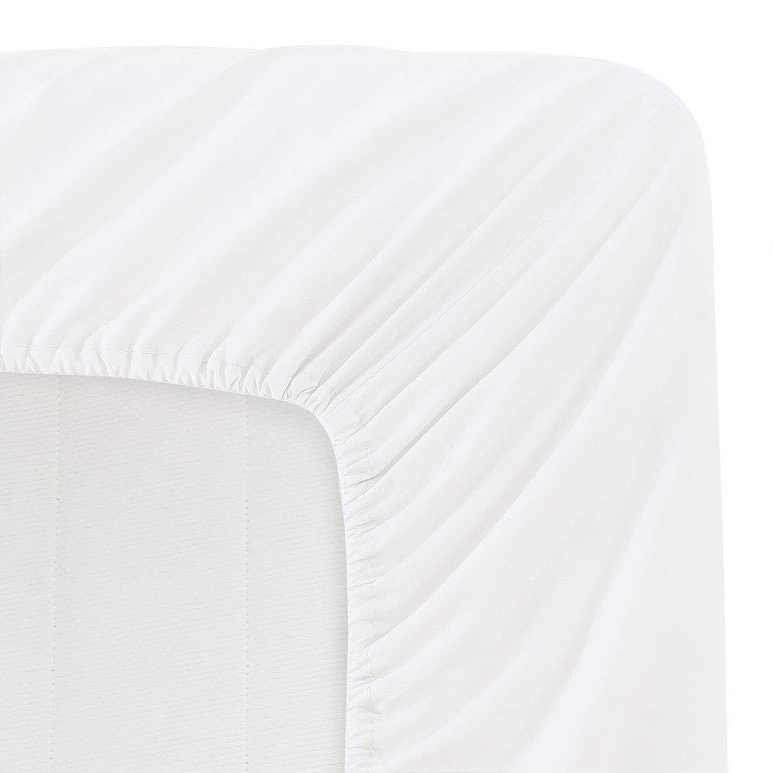 Wkrevs Wkrevs Night Sweats: The Original 1000-Thread-Count 100% Egyptian Cotton Sheet Set Split Head King (36\" Split) Size Fits 9-12 Inches Deep Pocket (Stripe, Grey)