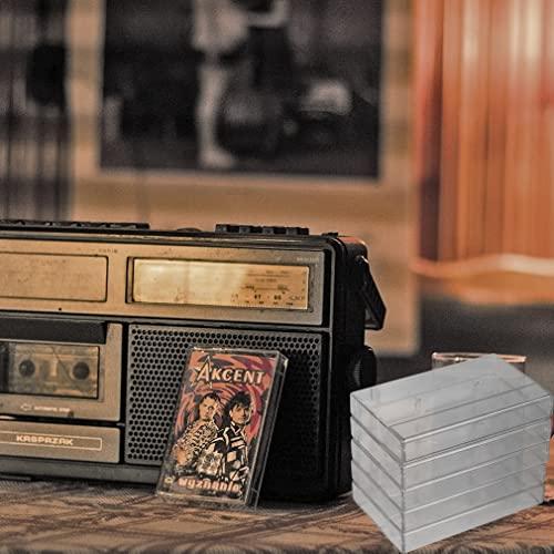 Evelots Evelots 50 Pack Cassette Tape Cases-Clear Plastic Storage-Audio-No Scratch/Dirt