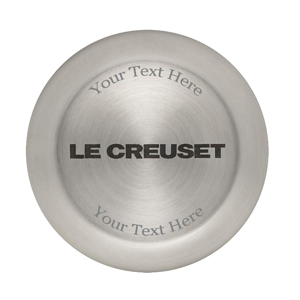 Le Creuset Le Creuset 5 1/2 Qt. Signature Round French Oven w/Additional Engraved Personalized Stainless Steel Knob - Cherry