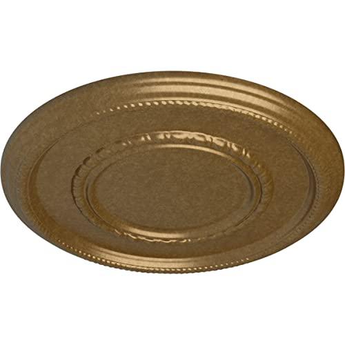 Ekena Millwork Ekena Millwork 17 3/8\" OD x 1 1/8\" P Federal Roped Large Ceiling Medallion (Fits Canopies up to 7 3/4\"), Hand-Painted Pale Gold