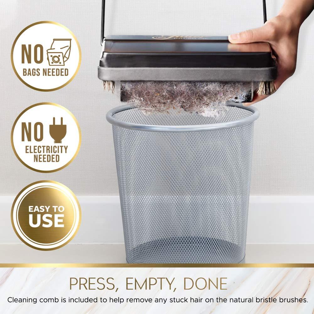 Fuller Brush Fuller Brush 17052 Electrostatic Carpet & Floor Sweeper - 9" Cleaning Path - Lightweight - Ideal for Crumby Messes - Works On Carpets & Hard Floor Surfaces Red