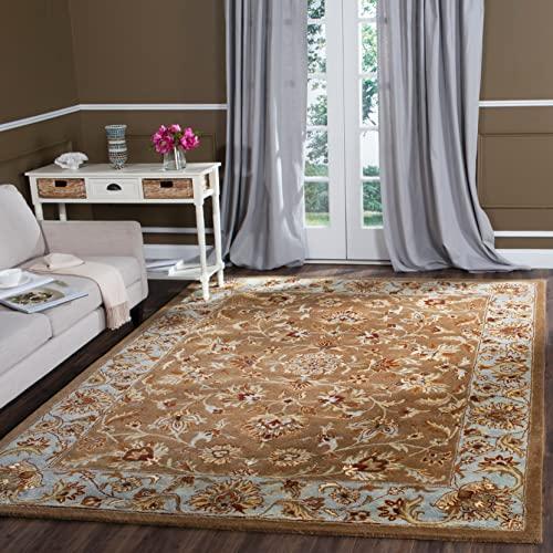 Safavieh SAFAVIEH Heritage Collection Runner Rug - 2\'3\" x 8\', Beige & Blue, Handmade Traditional Oriental Wool, Ideal for High Traffic Areas in Living Room, Bedroom (HG821A)