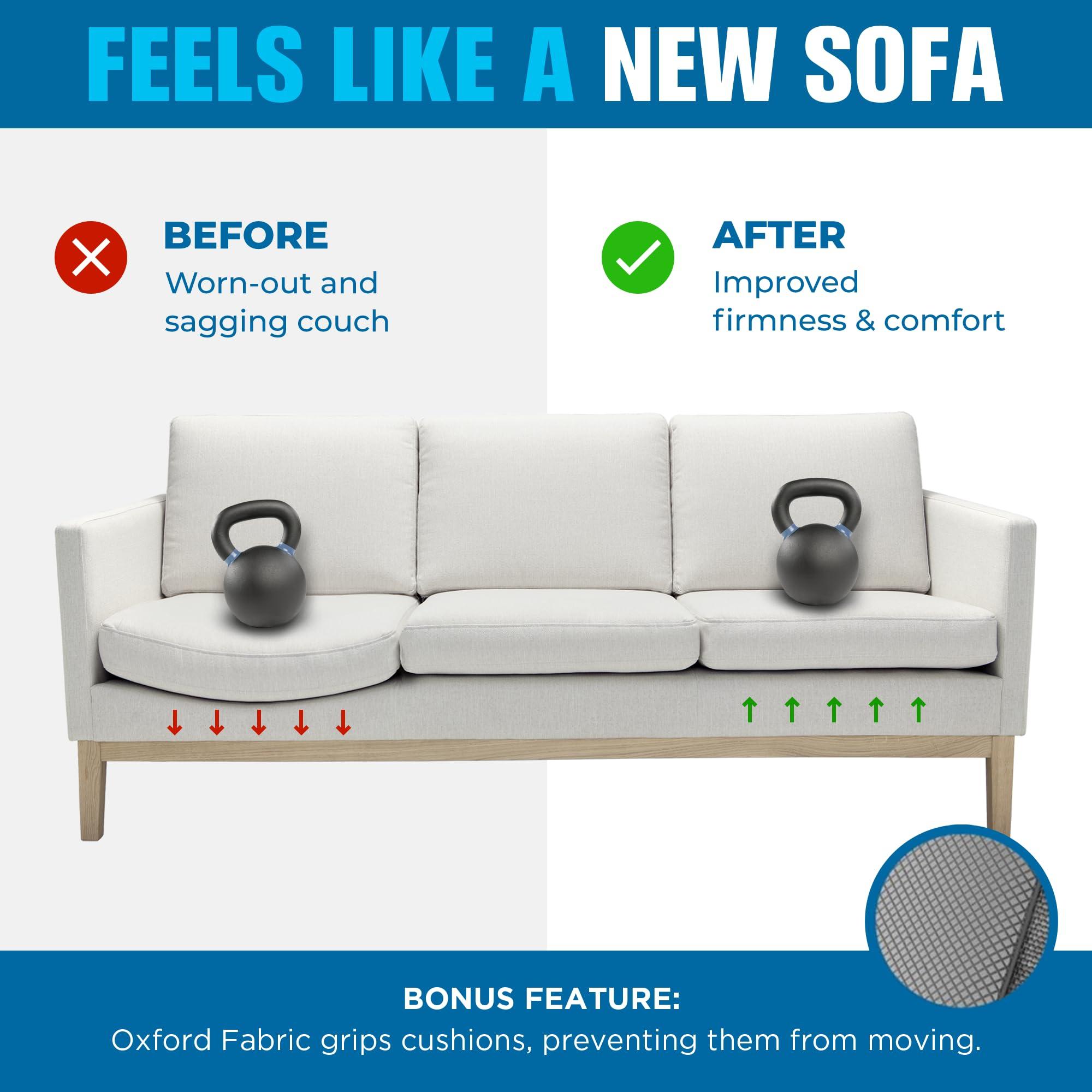 Meliusly Meliusly Heavy Duty Couch Cushion Support for Sagging Cushions (21x79) Reinforced Wood Sofa Cushion Support Board for Sagging Seat, Deep Couch Supporter for Under The Cushions, Loveseat Saver