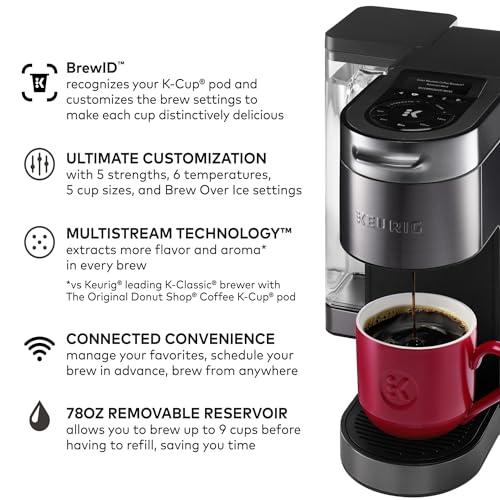 Keurig Keurig K-Supreme Plus SMART Coffee Maker, Single Serve K-Cup Pod Coffee Brewer, BREWID and MultiStream Technology, 78 Oz