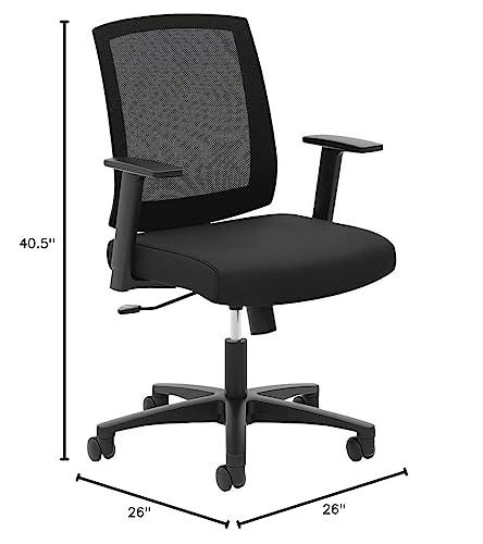 Basyx Mesh Chair Series VL511, Upholstered Black