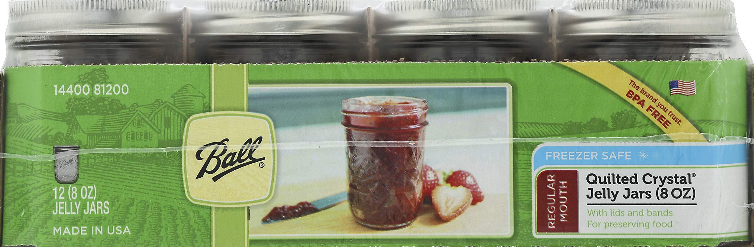 Ball Ball Jar Quilted Crystal Jelly (Case of 12), 8 oz